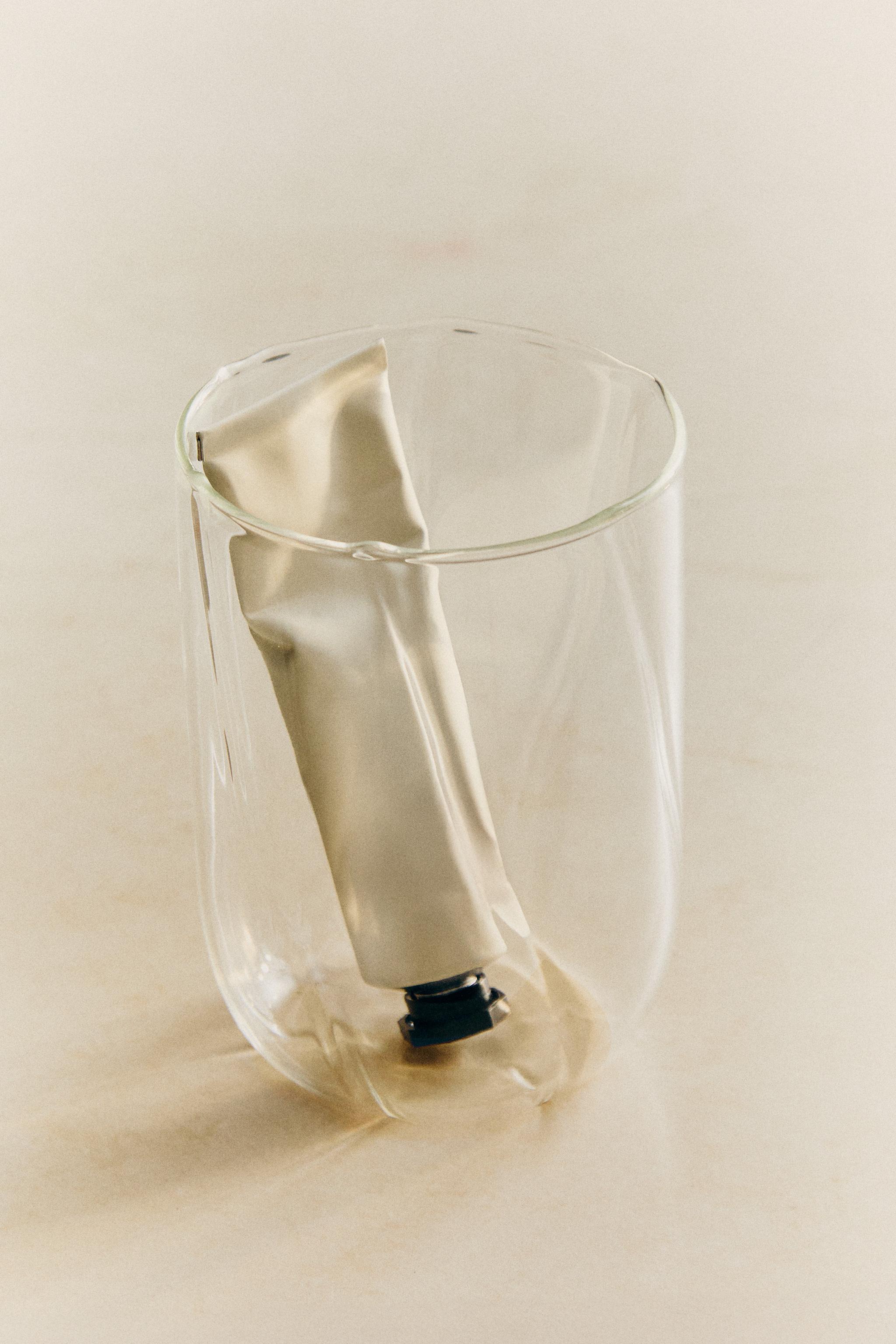 BOROSILICATE GLASS TOOTHBRUSH TUMBLER